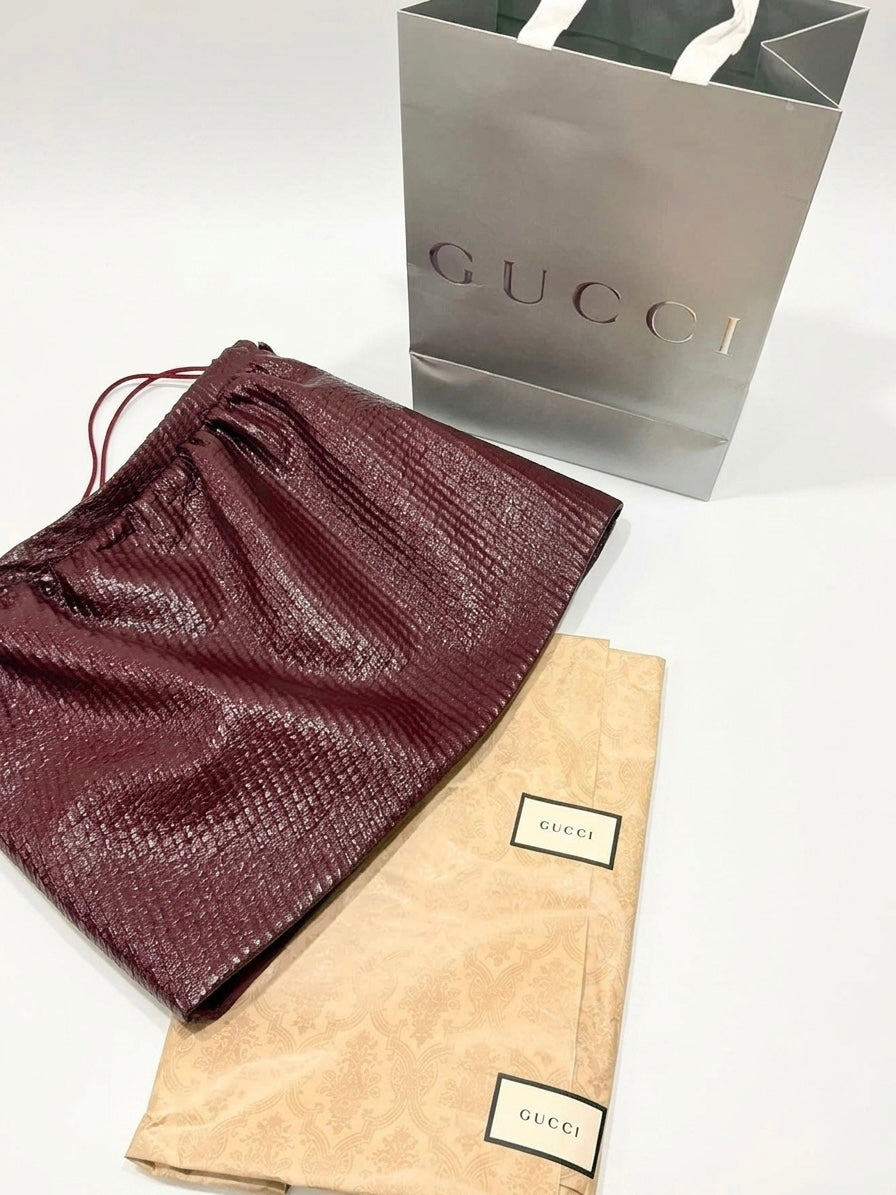 Mini Jupe Gucci Femme – Rouge / Laine 44 IT / 40 FR