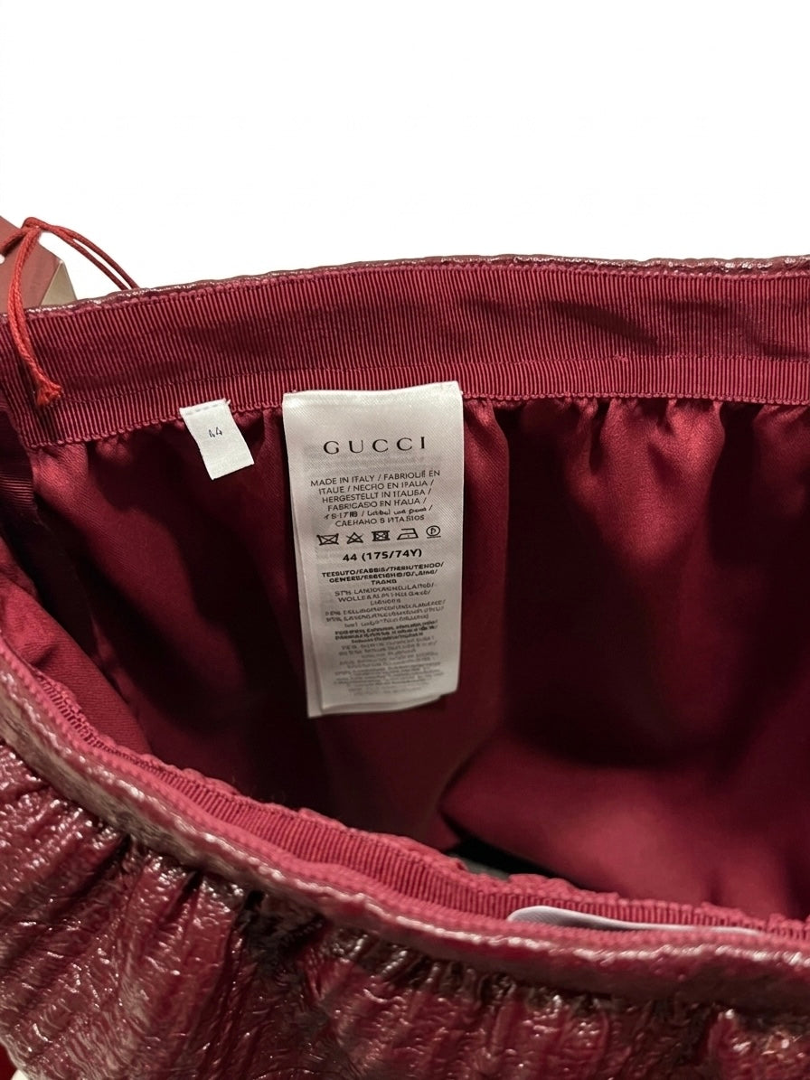 Mini Jupe Gucci Femme – Rouge / Laine 44 IT / 40 FR